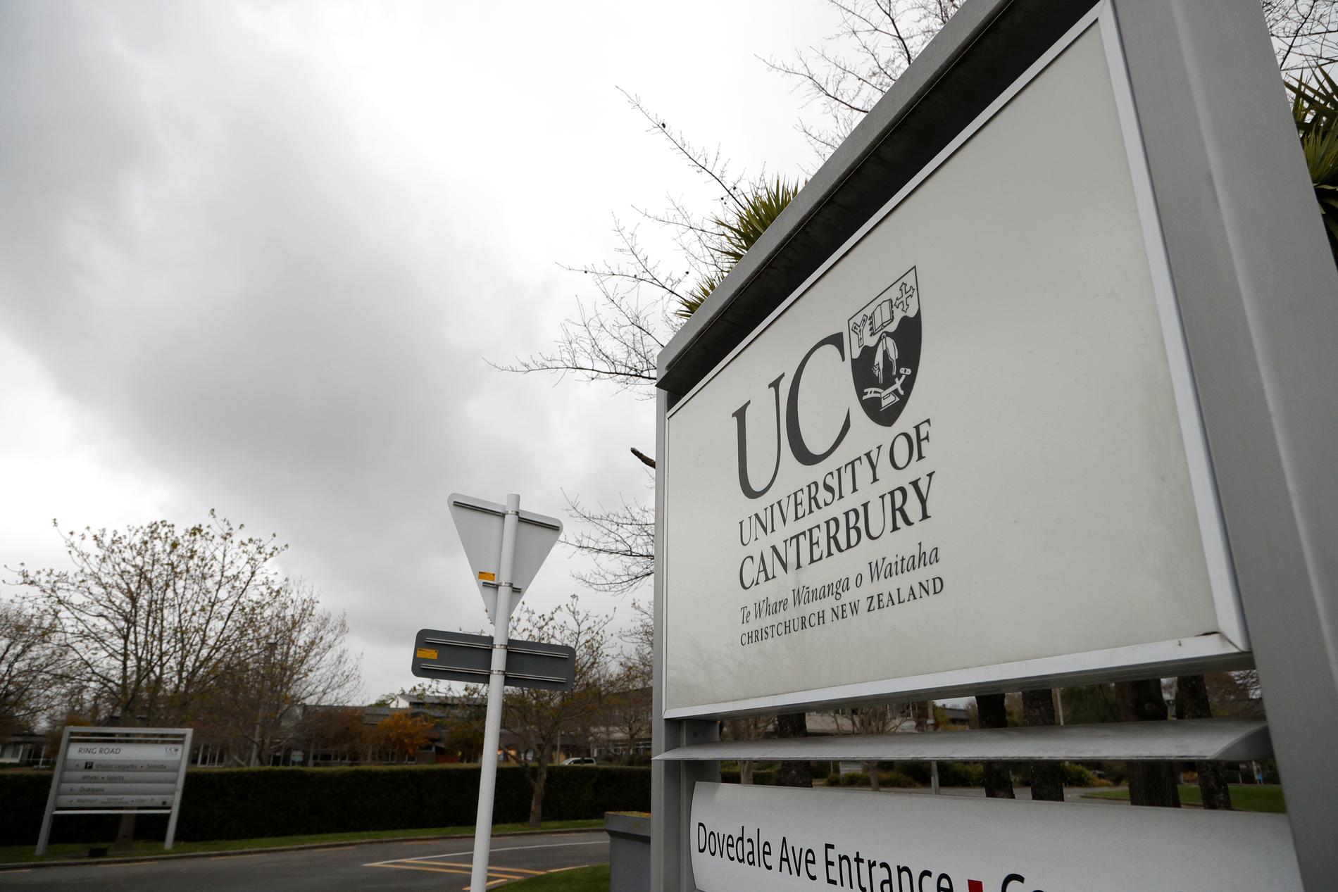 En person hade legat död i sitt studentrum vid University of Canterbury i Christchurch, Nya Zeeland, i nära två månader när han hittades i måndags.