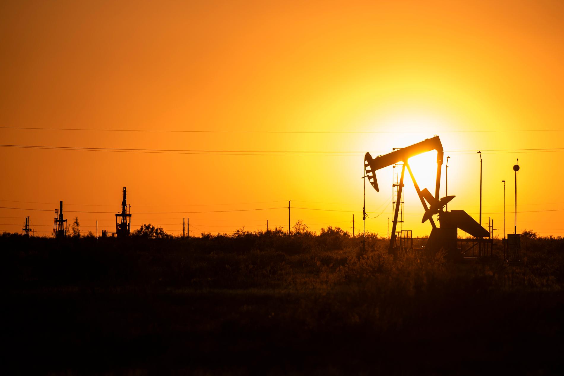 Störst ökning av olje- och gasutvinning är i USA och Saudiarabien.