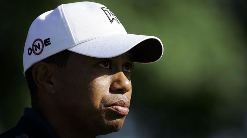 Deppigt. Woods noterades bland annat för fem bogeys – hans sämsta runda på två år – under den andra dagens spel vid USA-tourtävlingen i Dublin, Ohio.