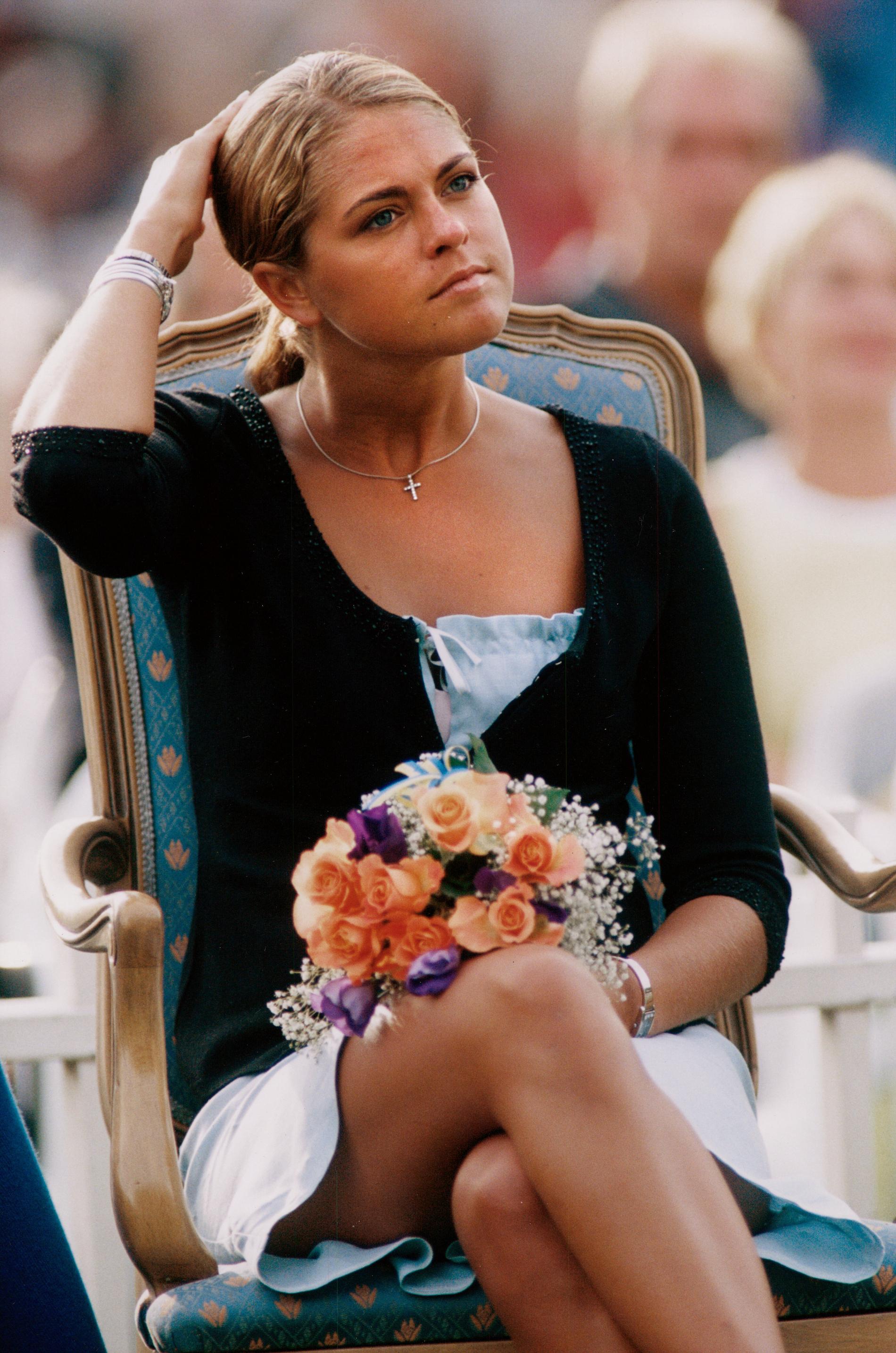 Prinsessan Madeleine på Victoriadagen på Öland 2001.