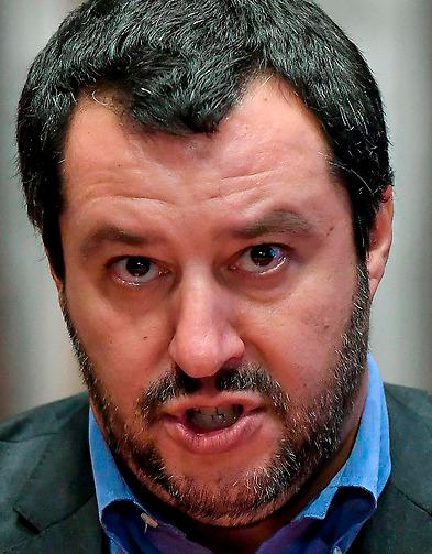 Inrikesminister Matteo Salvini.