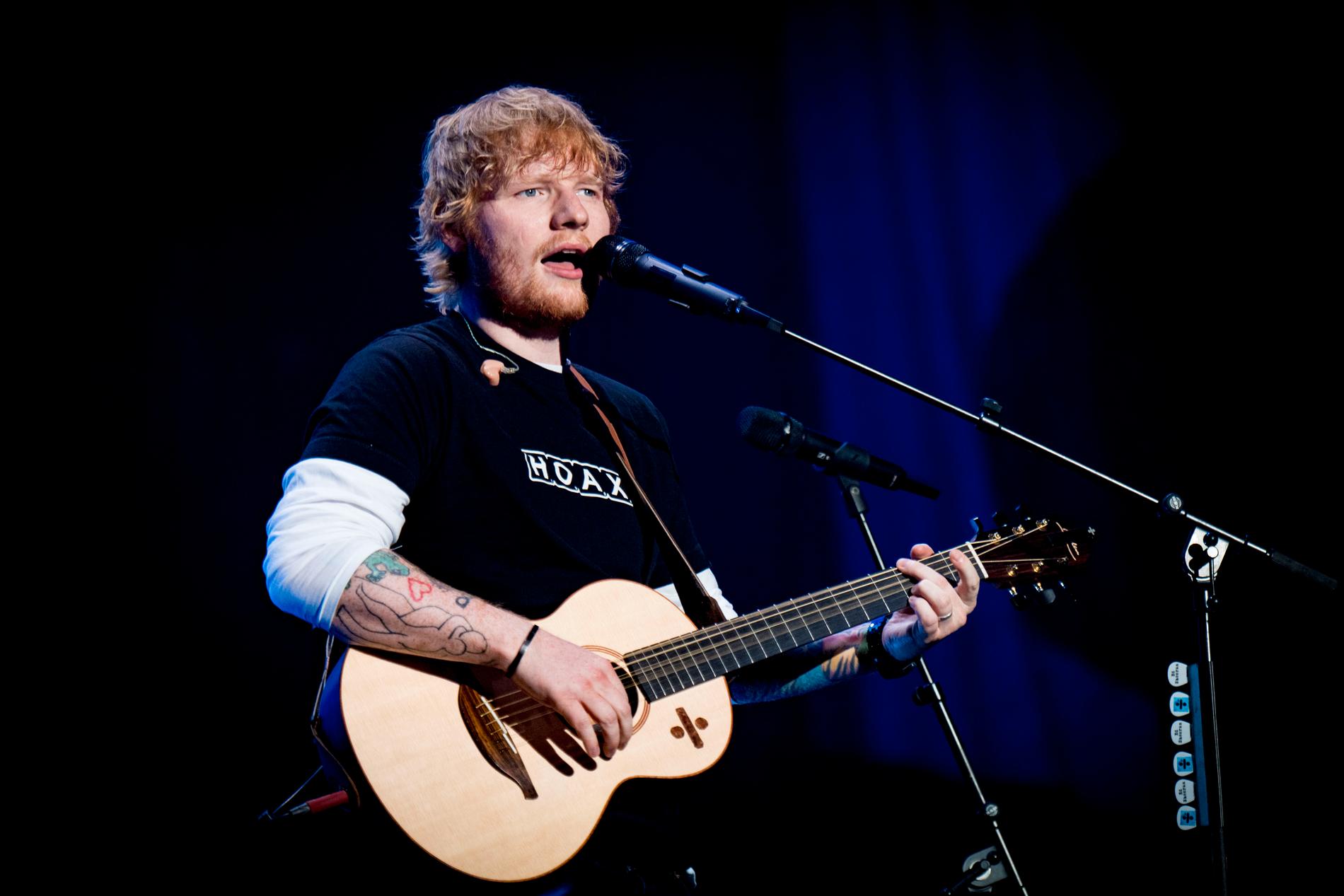 Ed Sheeran på Friends Arena 2018. 