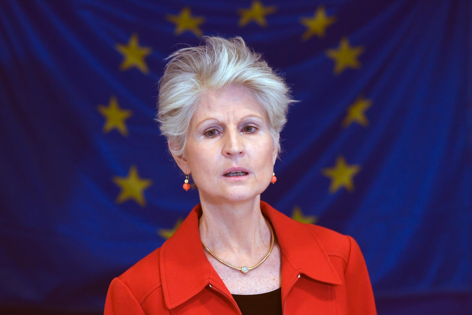 Anna Maria Corazza Bildt höll pressträff igår.
