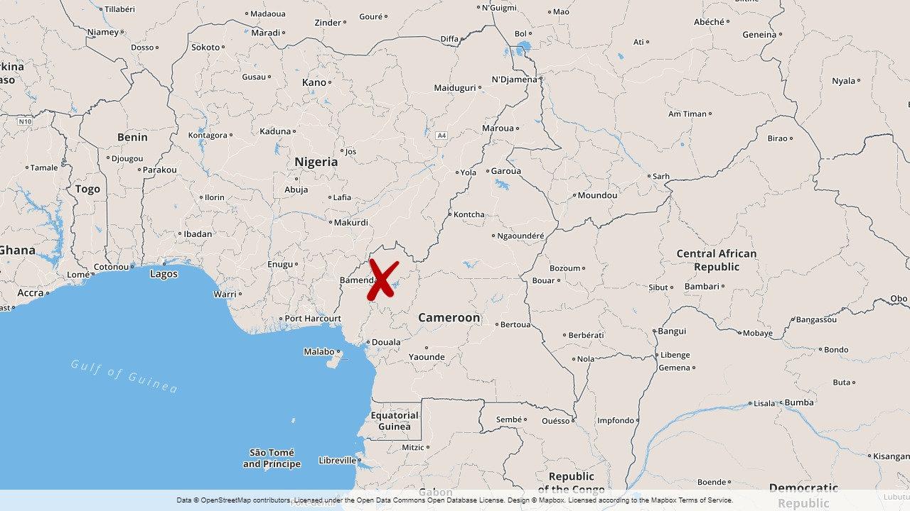 Regionhuvudstaden Bamenda i Kamerun.