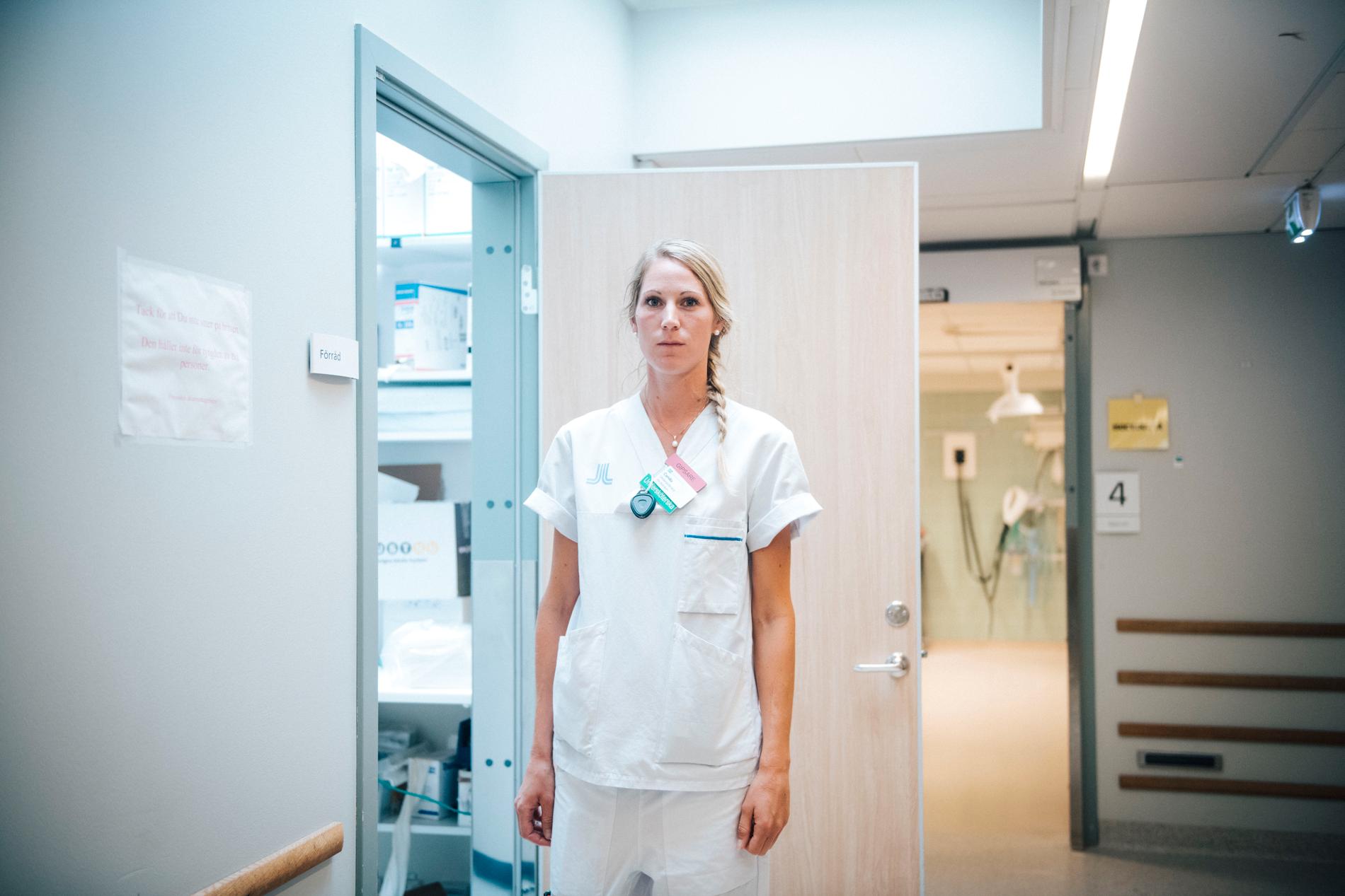 Camilla Grip är undersköterska på Danderyds akutmottagning.