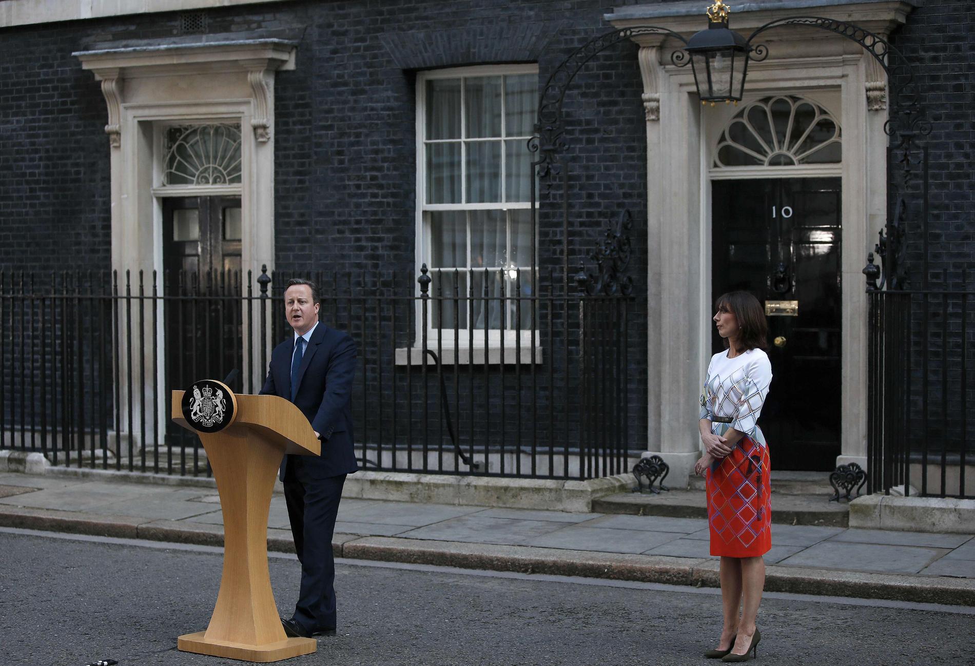 Den brittiska premiärministern meddelade sitt besked efter att Storbritannien röstat för att lämna EU.