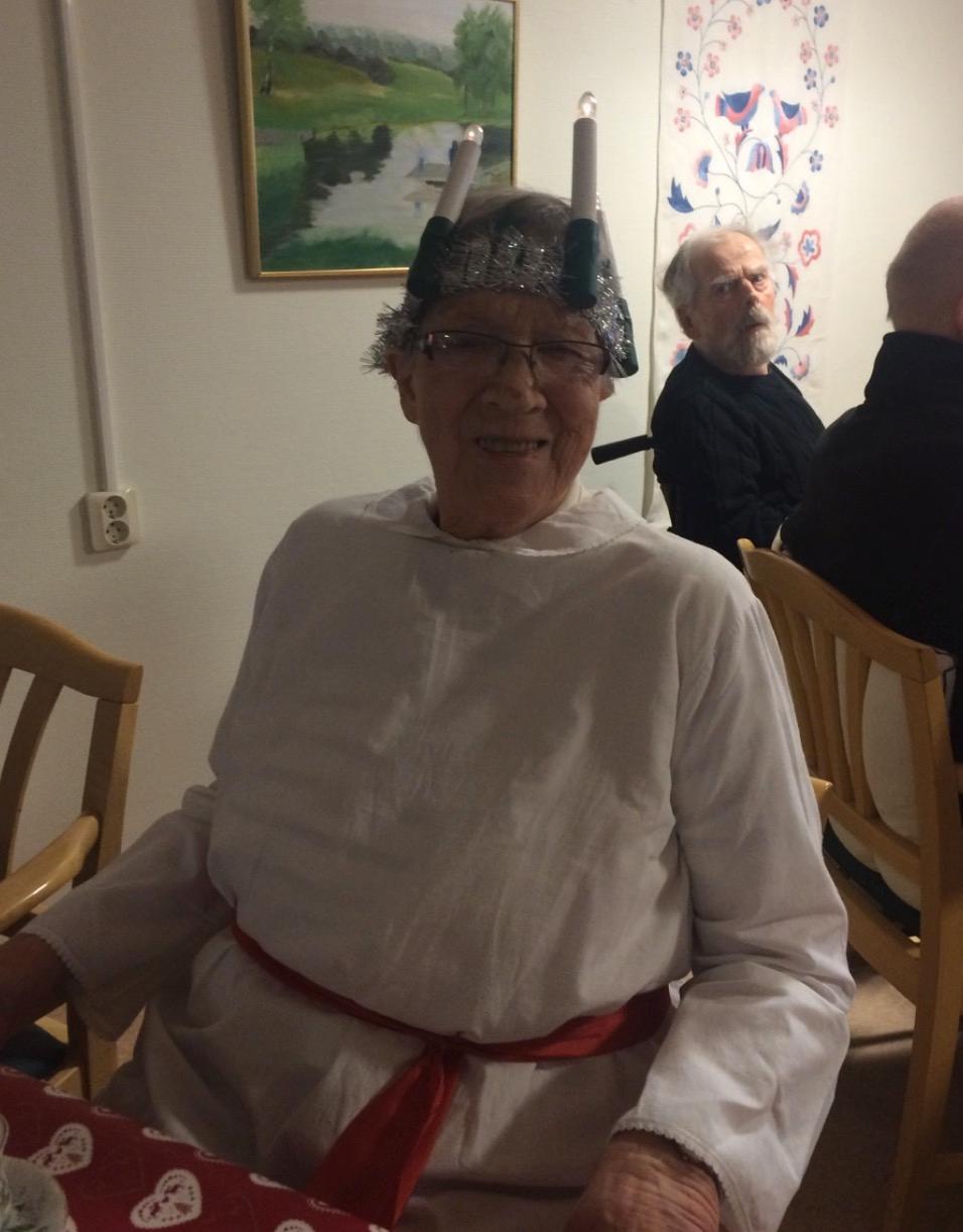 Ingegärd, 97, kan vara Sveriges äldsta Lucia.