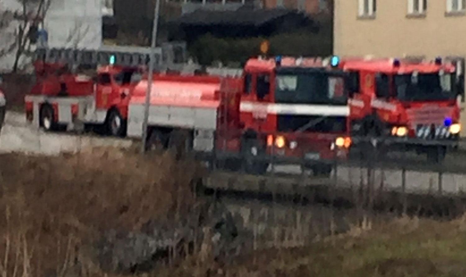 Brandkåren ryckte ut efter larm om brand i en lägenhet i Kopparberg.