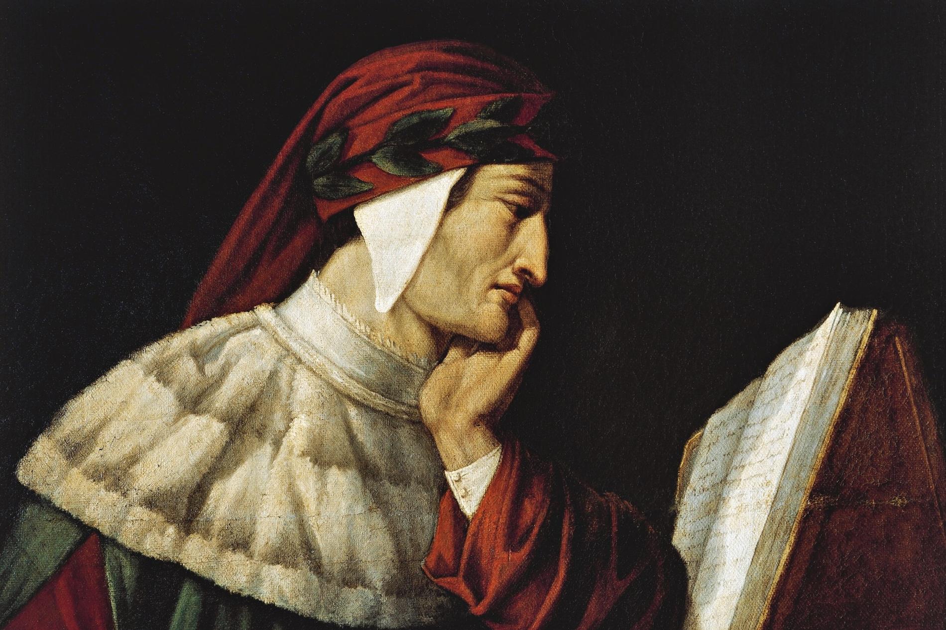 Dante, efter Attilio Roncaldier målning. 