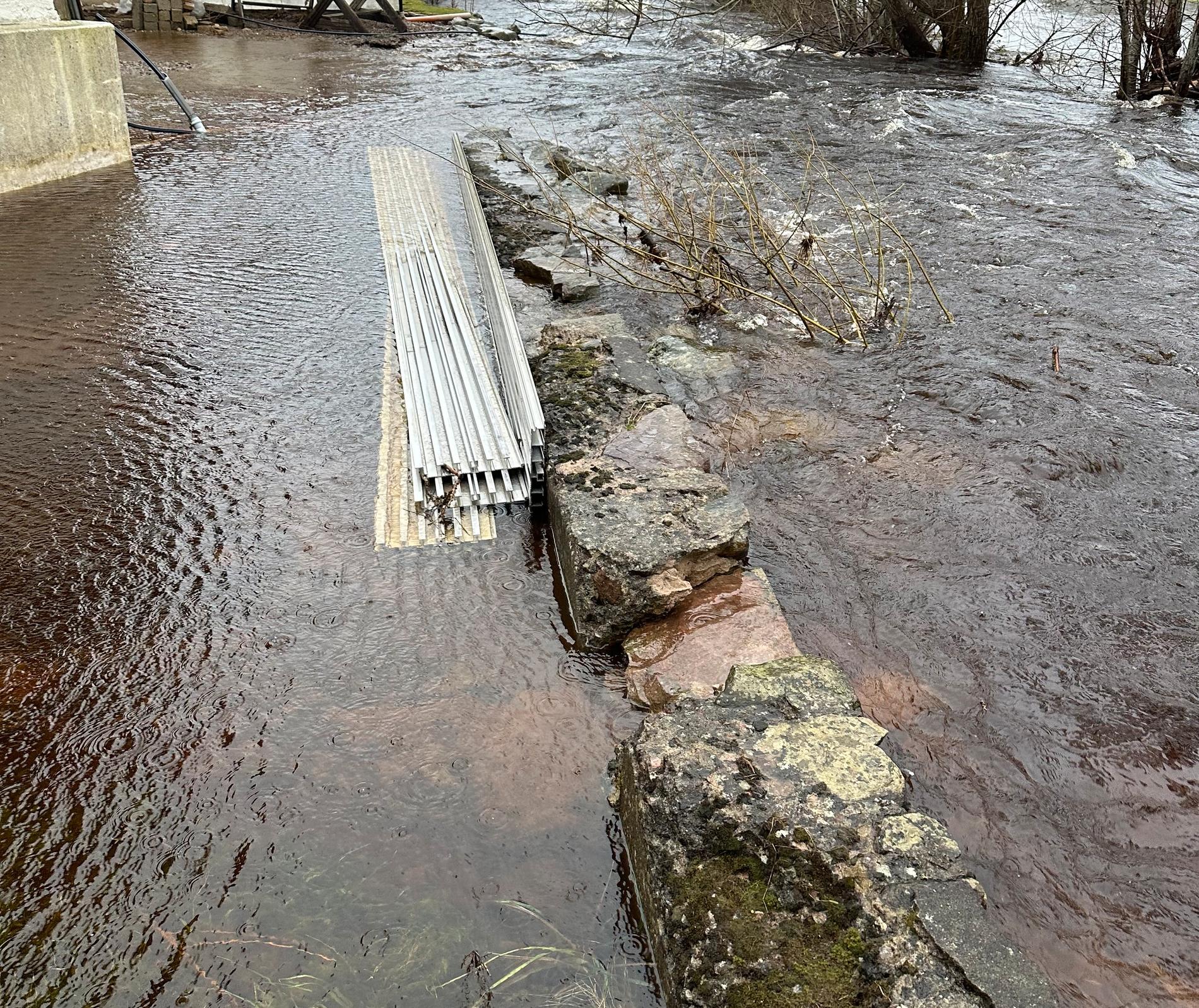 Höga vattenflöden i Hörby. 