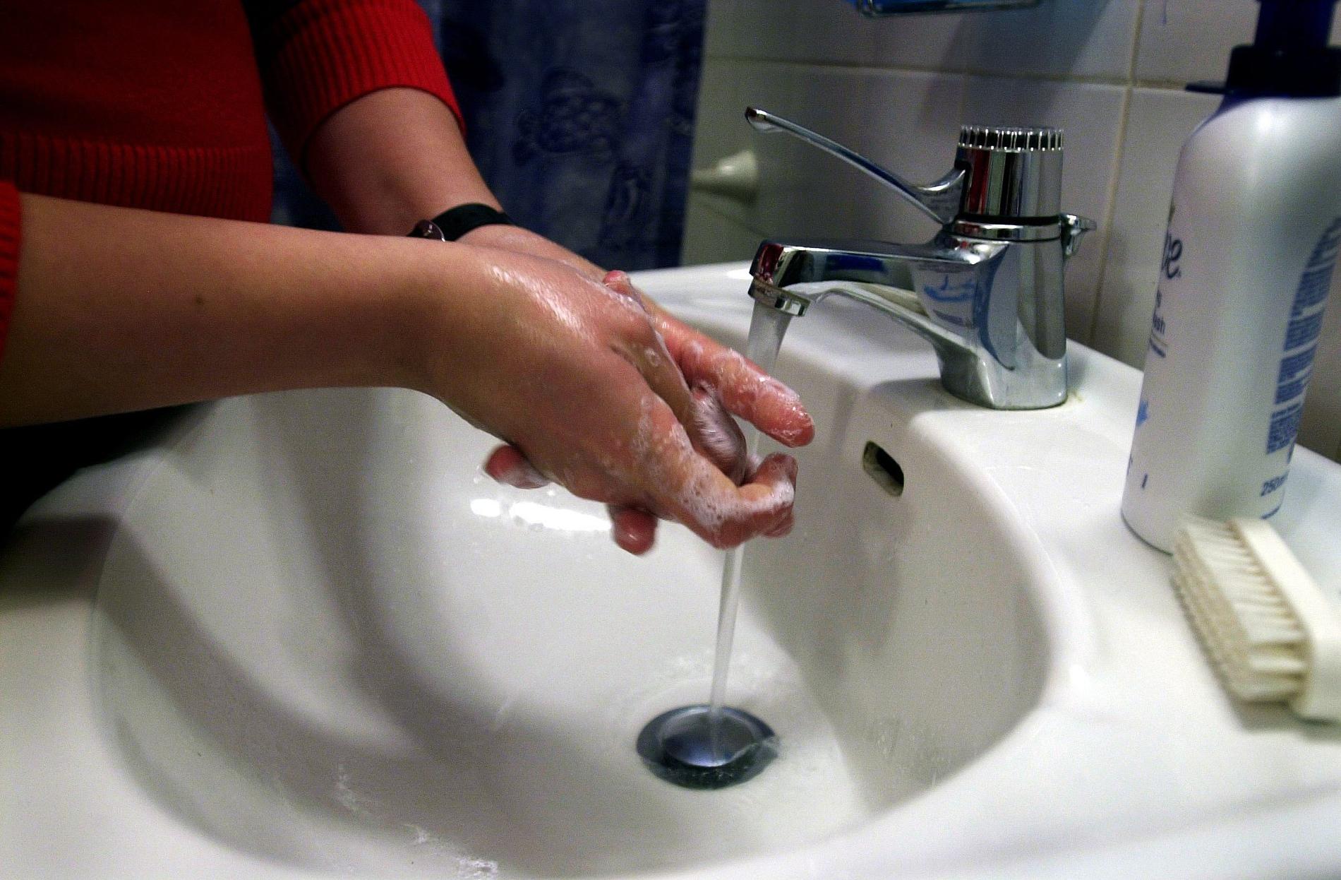 Tvätta händerna noga för att undvika smitta. Arkivbild.
