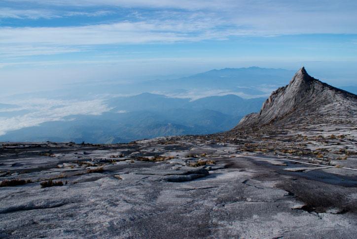Mount Kinabaulo, Borneo 4095 meter över havet är utsikten fantastisk.