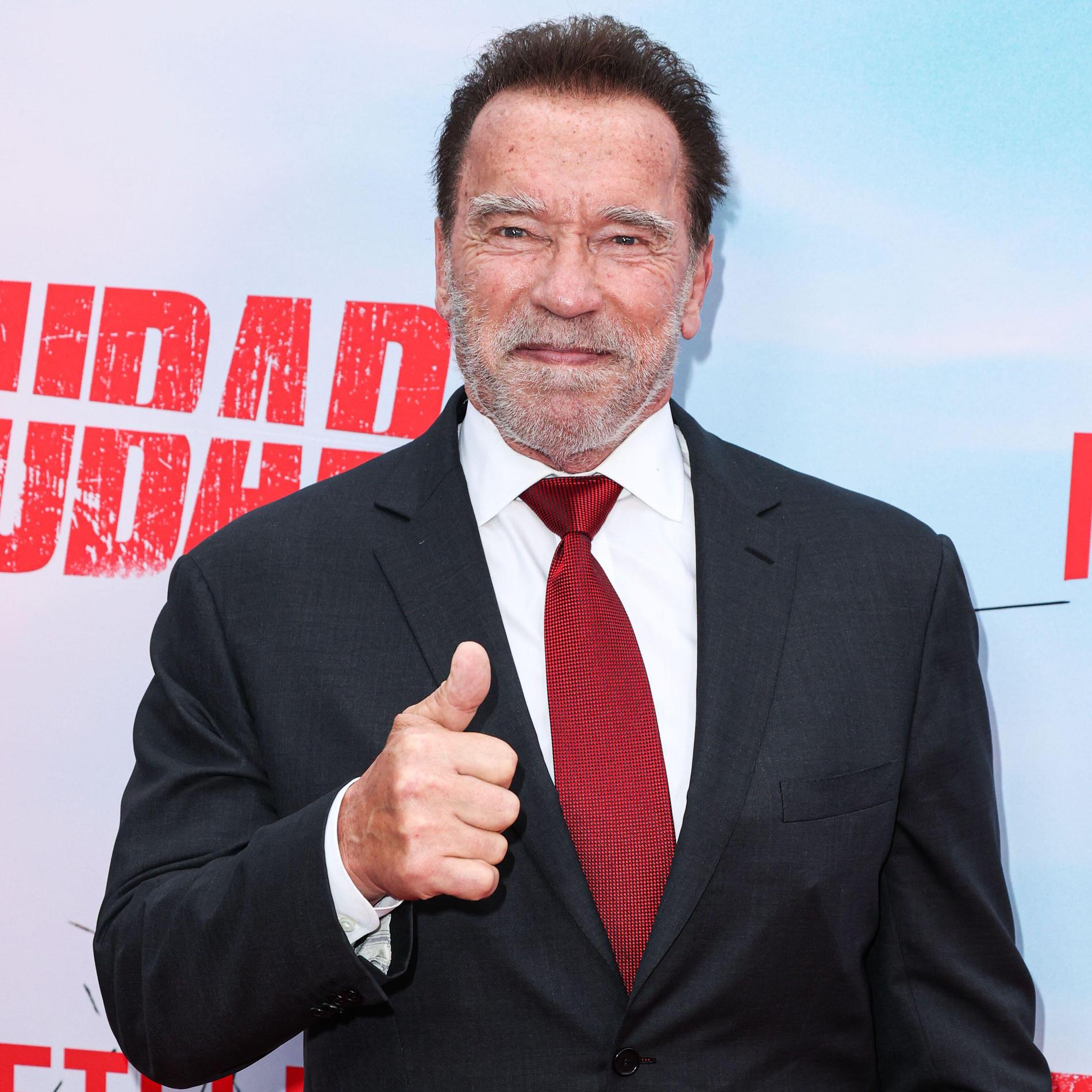 Pappa Arnold Schwarzenegger.
