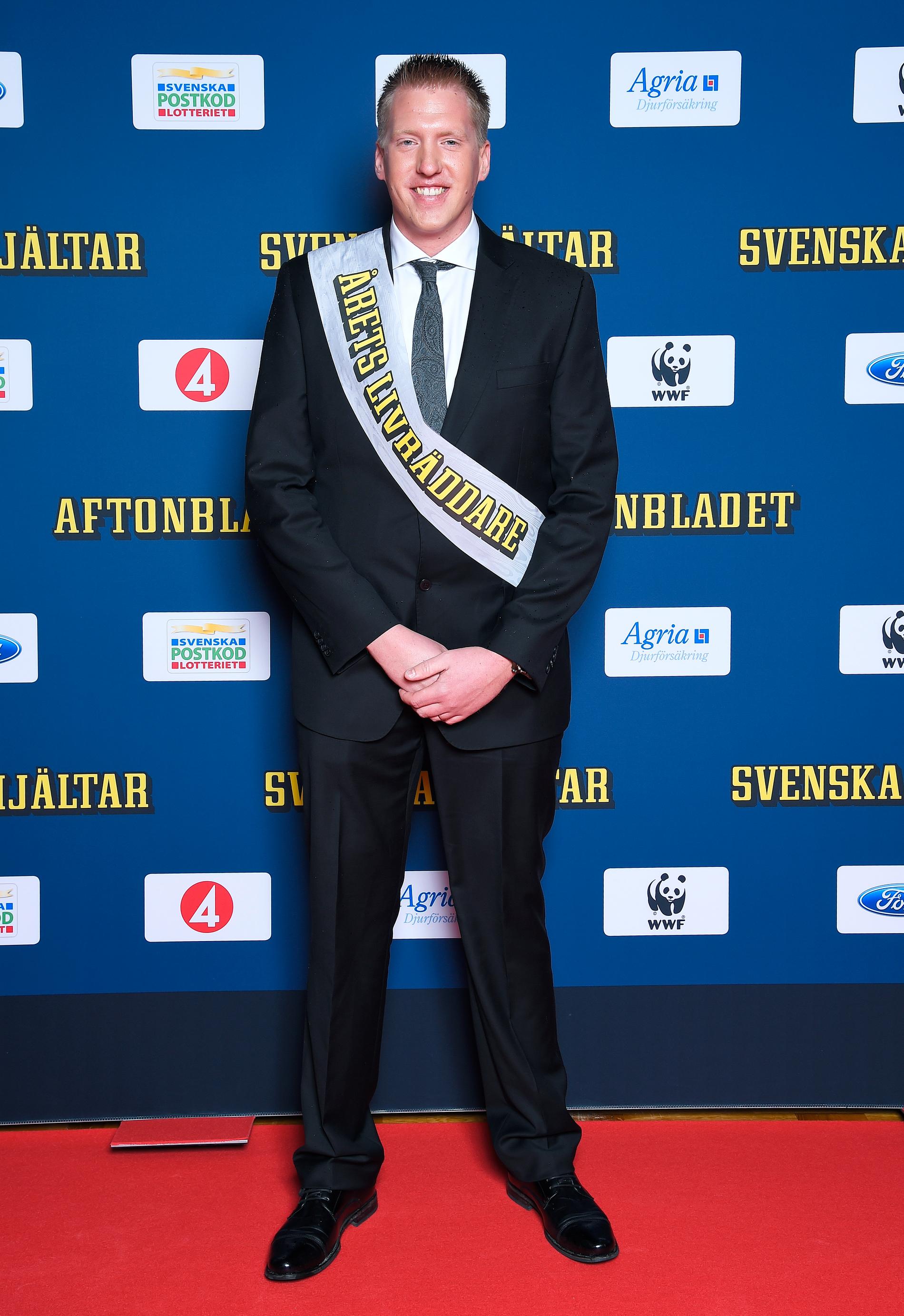 Årets Livräddare Nicklas Jansson.