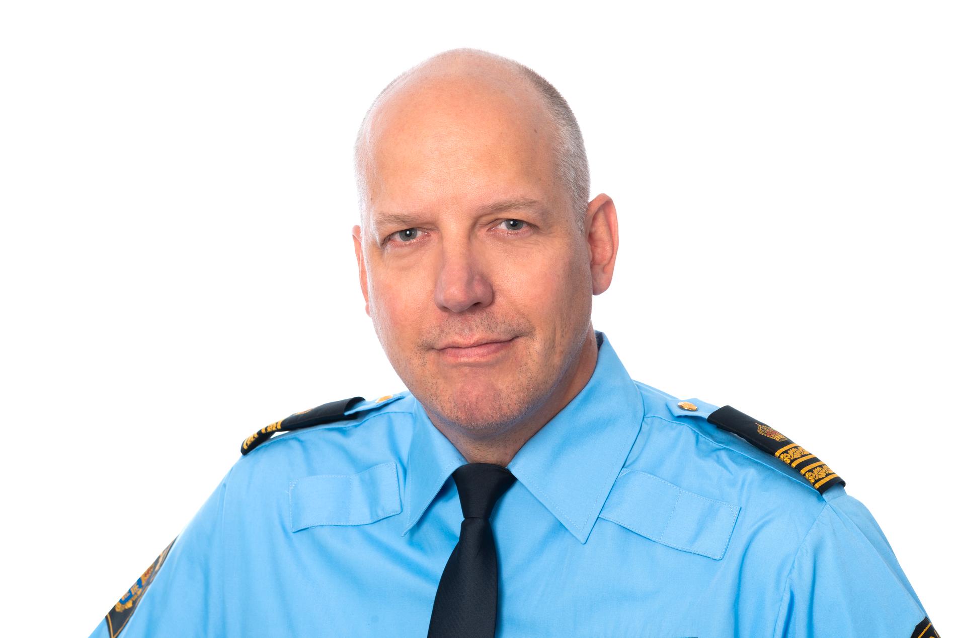 Jonas Eronen, presstalesperson på Uppsalapolisen.