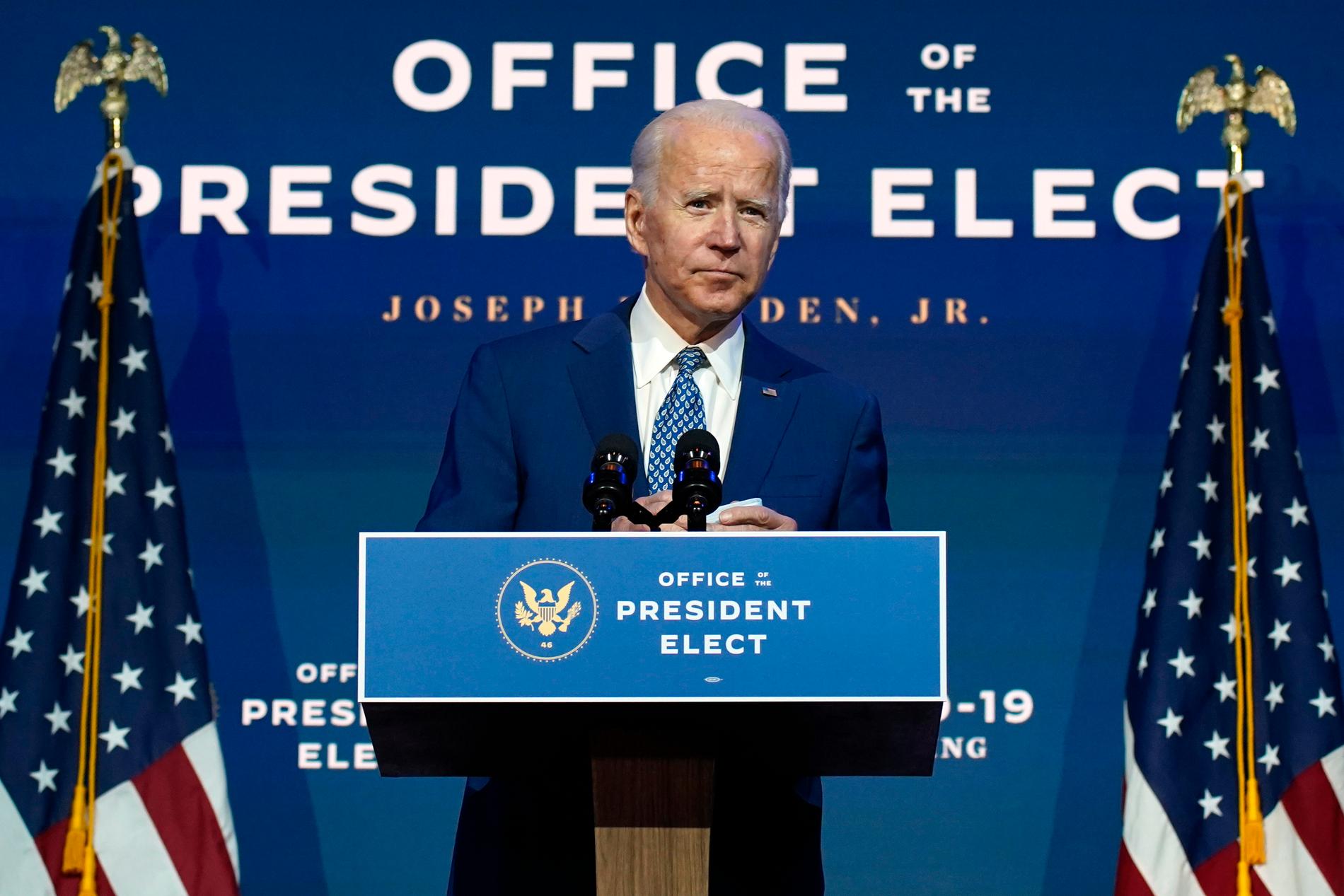 USA:s blivande president Joe Biden.