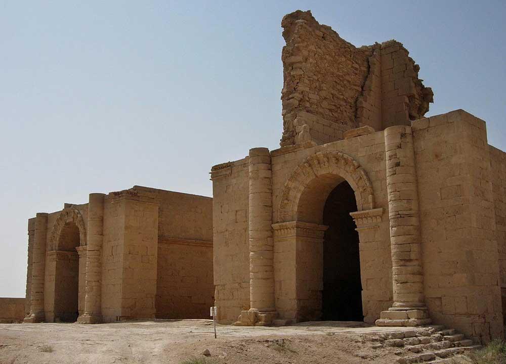En tembelbyggnad i Hatra
