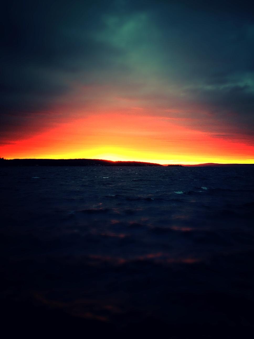 Fin solnedgång i Sundsvall