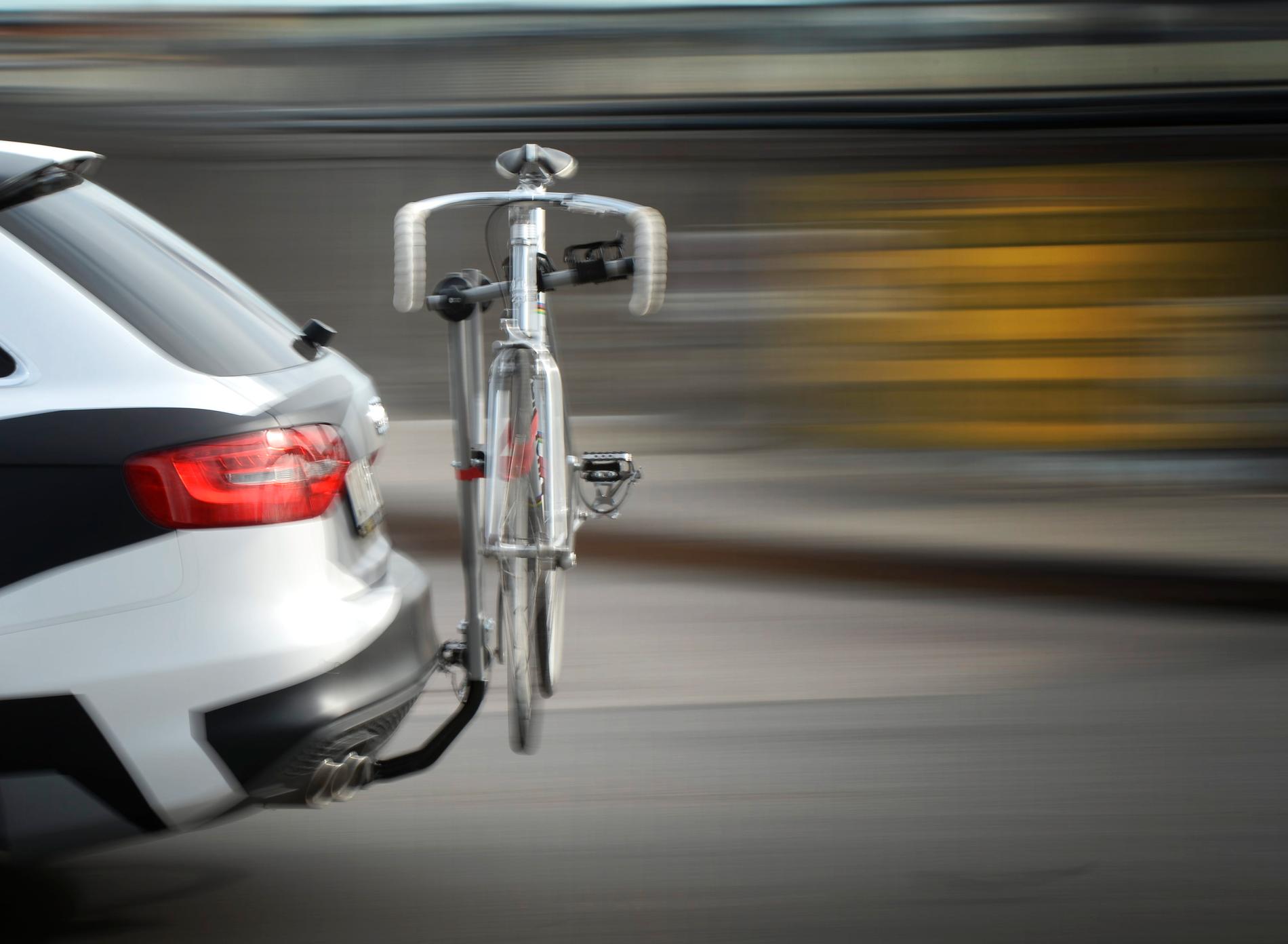 Nu är det tillåtet med en extra registreringsskylt på fordon om exempelvis en cykelhållare sitter i vägen för den ordinarie. Arkivbild.