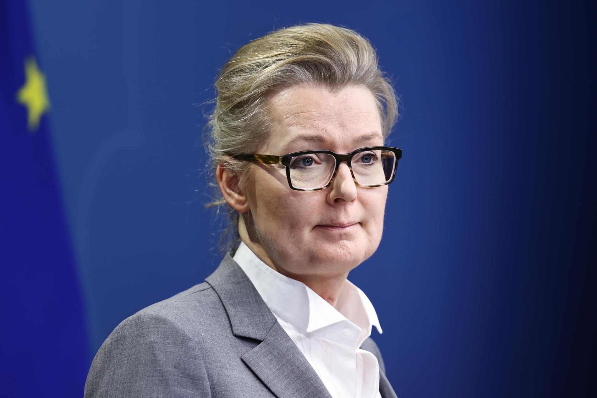 Skolminister Lina Axelsson Kihlblom. Arkivbild.