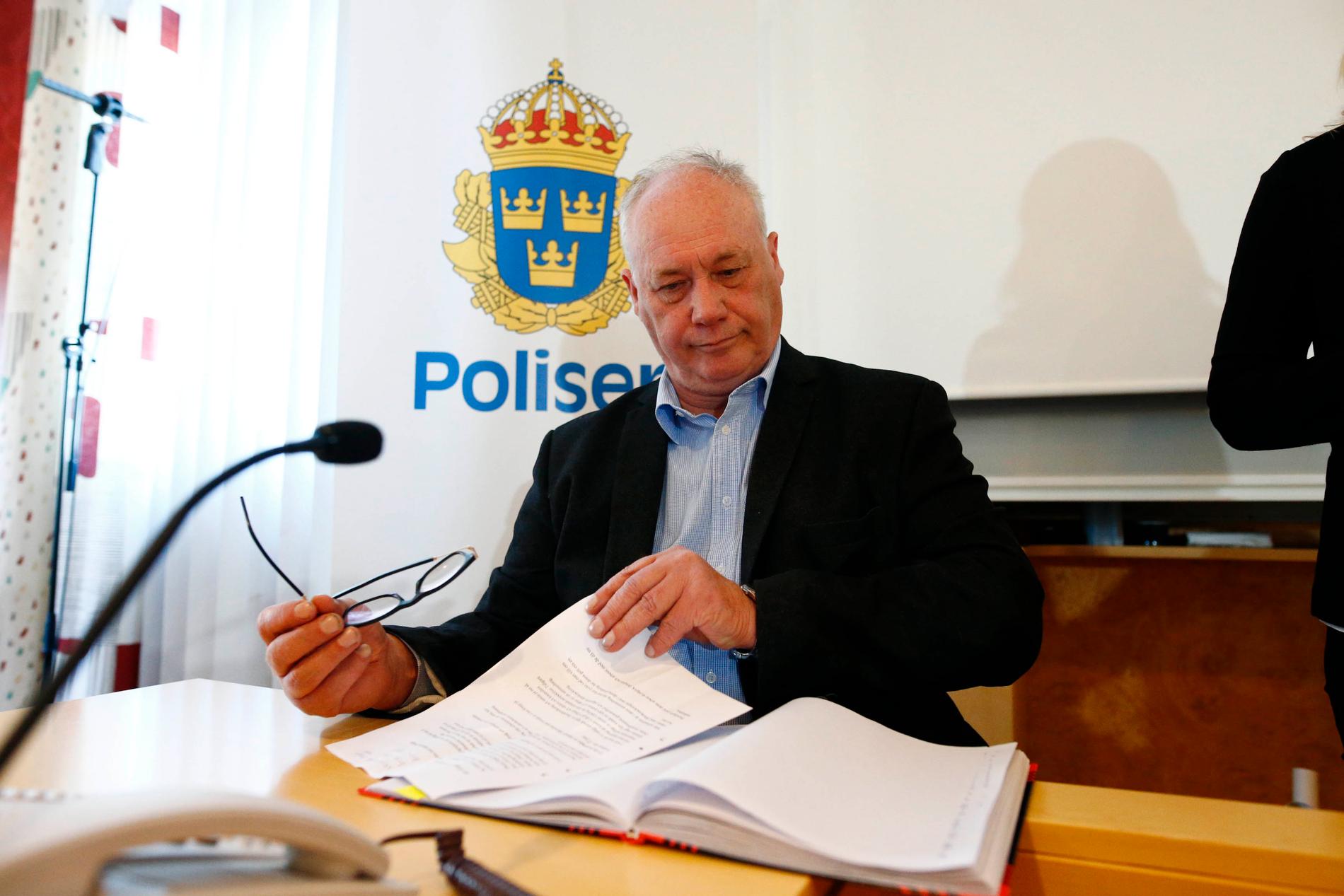 Polisens utredningsledare Lars Johansson.