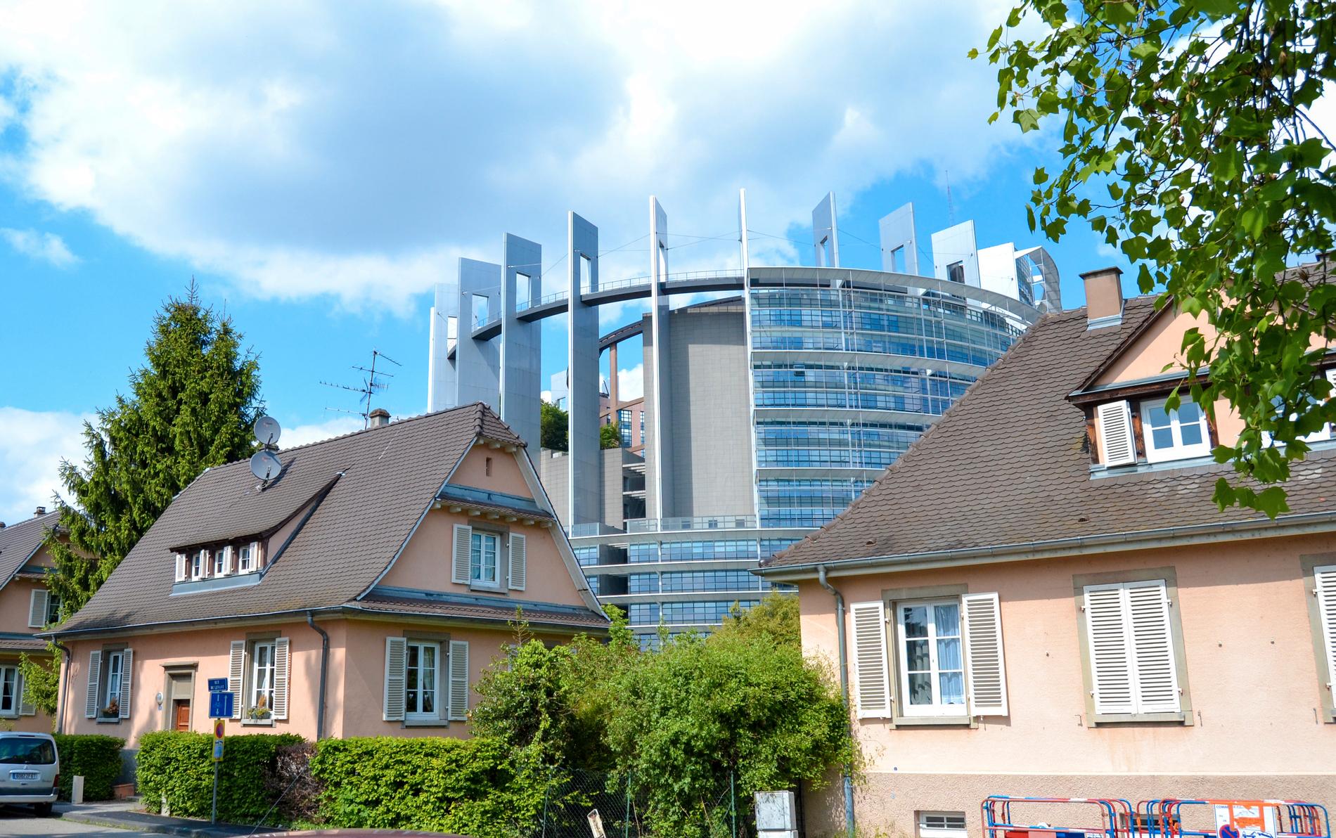 EU-parlamentets lokaler i franska Strasbourg har fått vänta på sina ledamöter under hela våren, då alla möten i stället hållits i Bryssel eller via webben. Arkivbild.