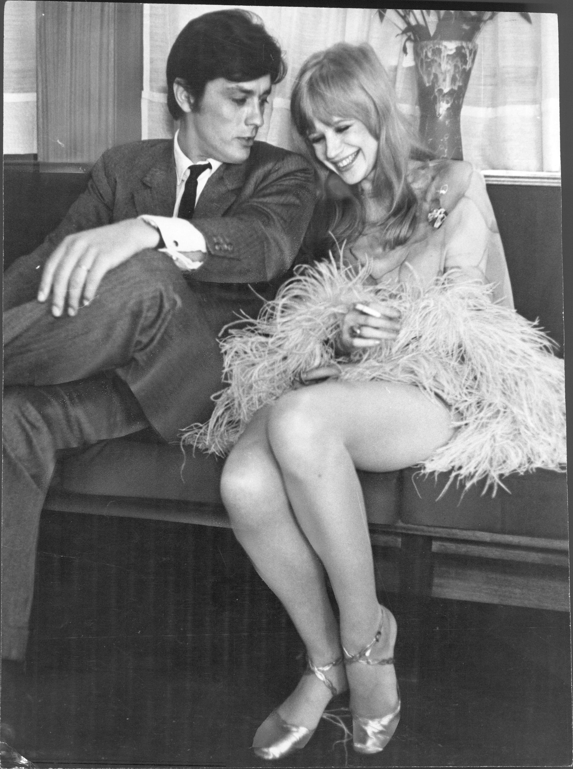 Alain Delon och Marianne Faithfull 1967
