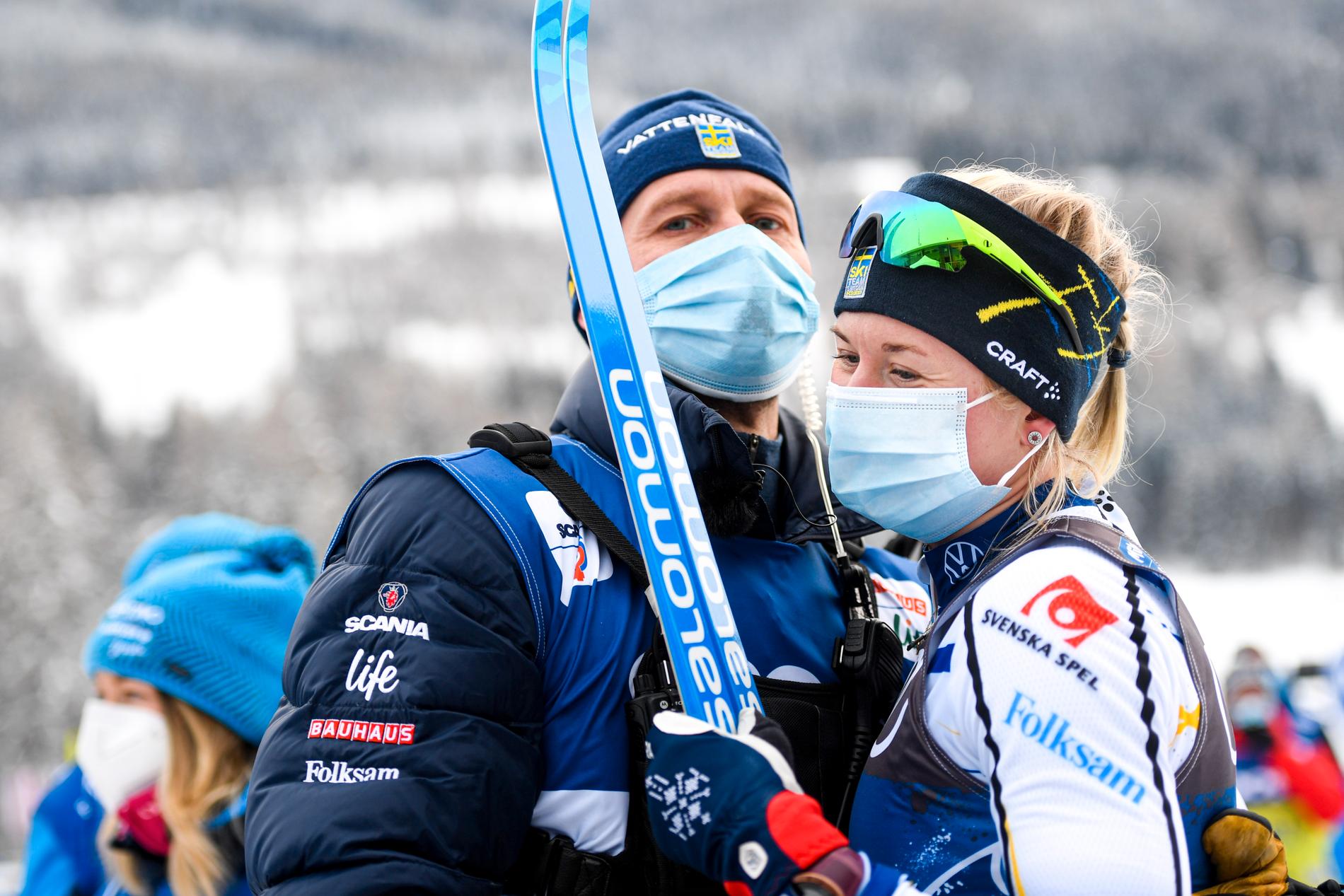 Maja Dahlqvist and coach Stefan Thomson