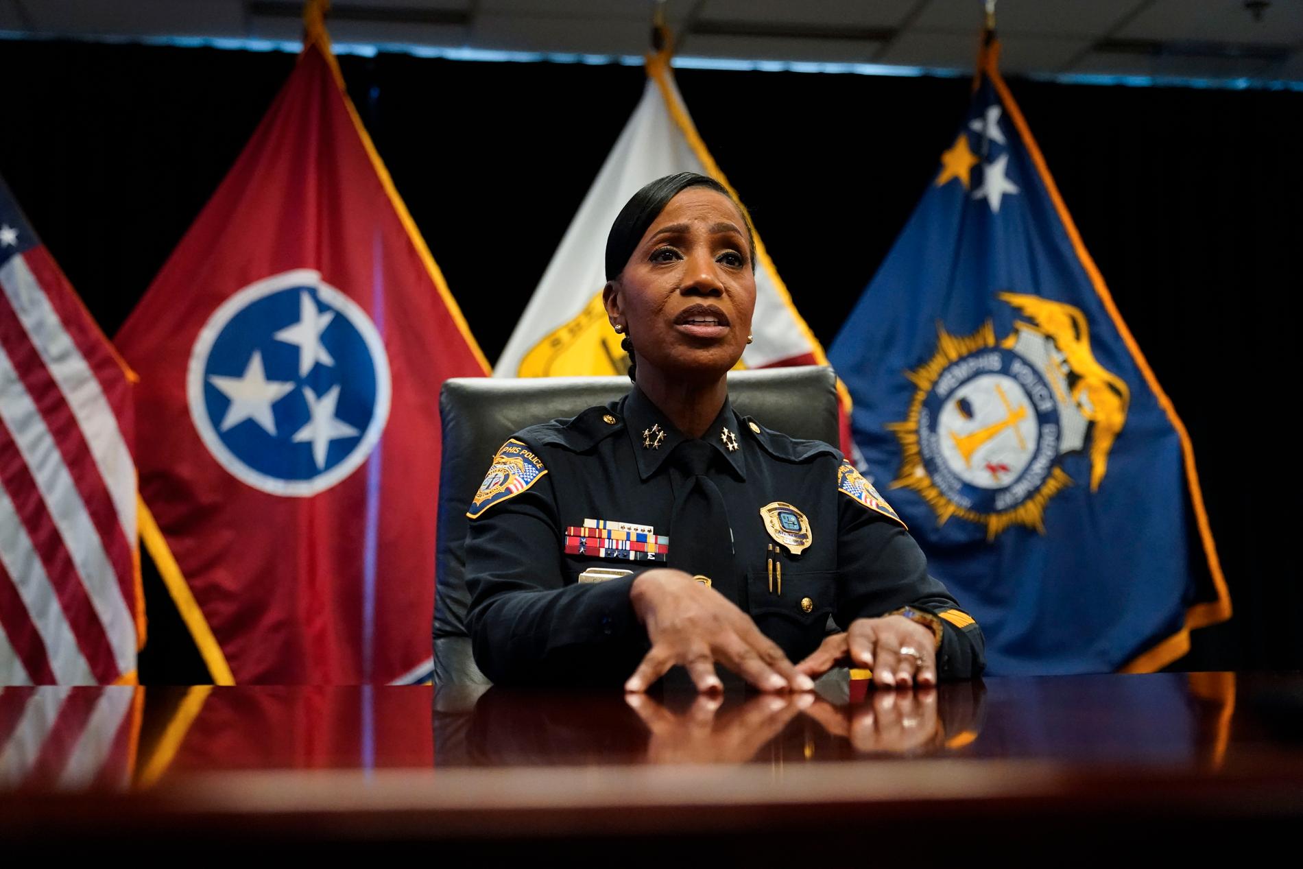 Memphis polischef Cerelyn Davis på fredagen.