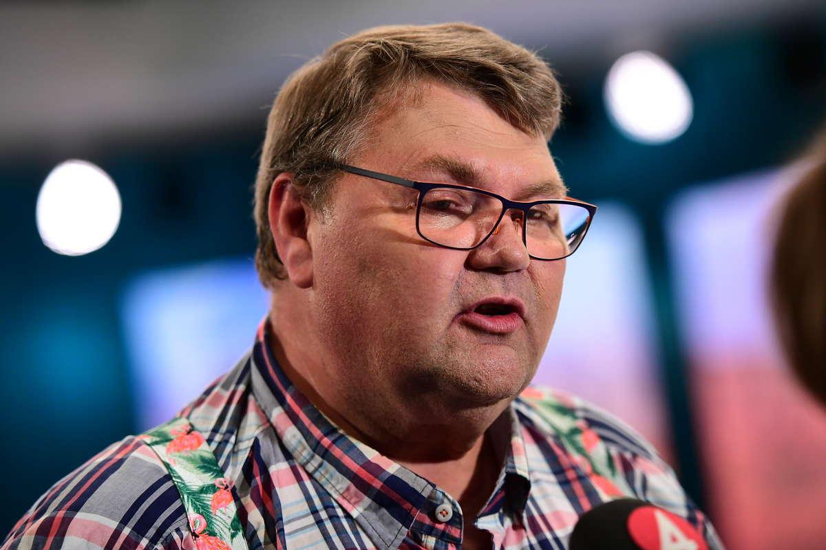 PEter Lundgren, Sverigedemokraternas toppkandidat i EU-valet. 