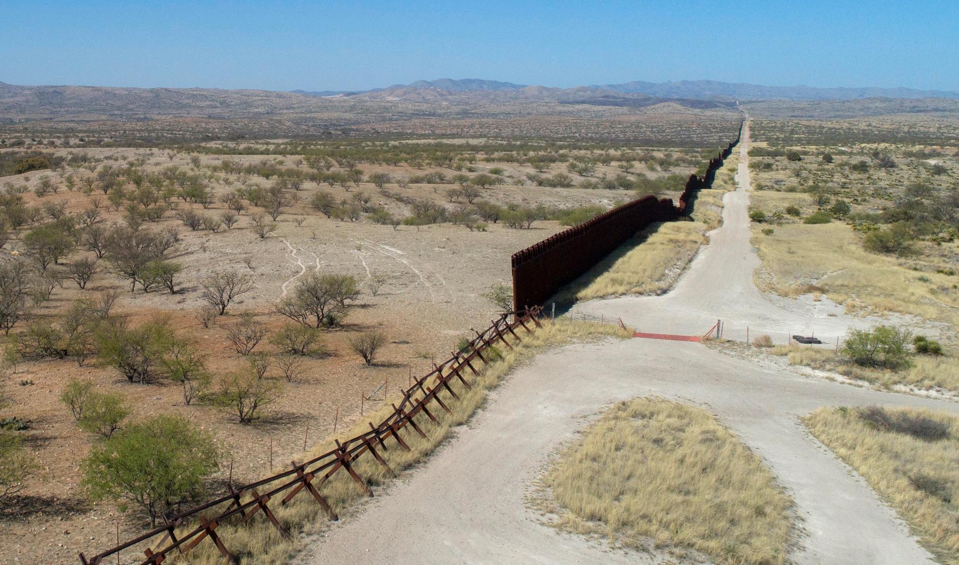 Gränsen mellan USA och Mexiko. Arkivbild.