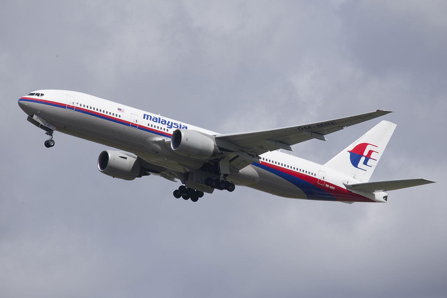 Boeing 777-200 från Malaysia Airlines.