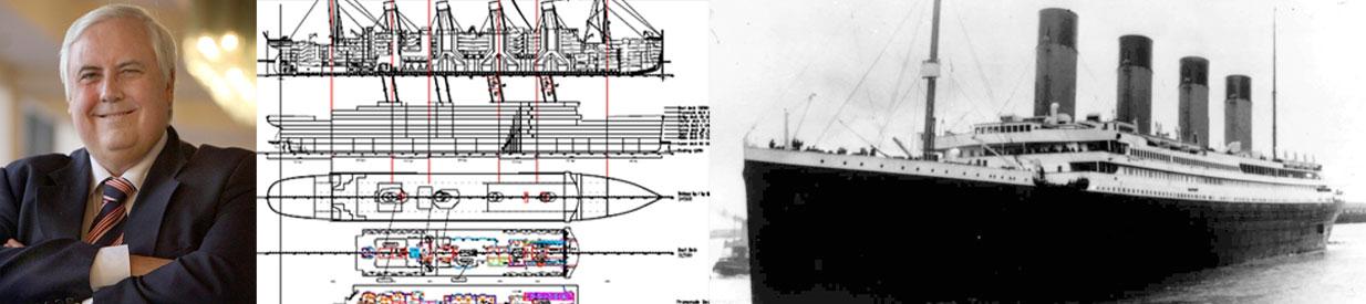 Australiske miljardären Clive Palmer ligger bakom projektet med Titanic II.