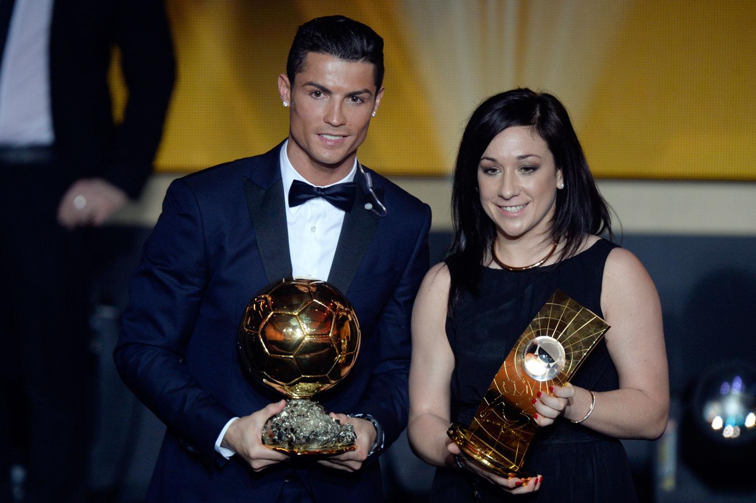 Nadine Kessler och Cristiano Ronaldo vann Fifas Ballon för bästa spelare 2014.