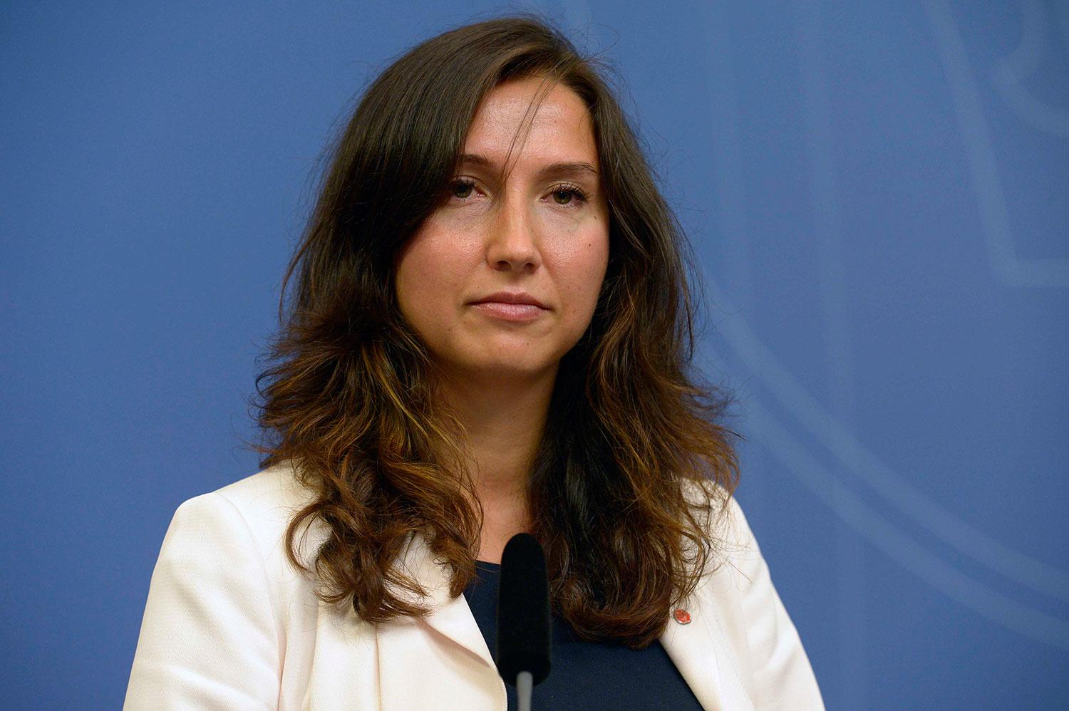 Aida Hadzialic kallade till presskonferens i Rosenbad lördag 13 augusti 2016 och berättade att hon avgår efter att hon gripits för rattfylla.