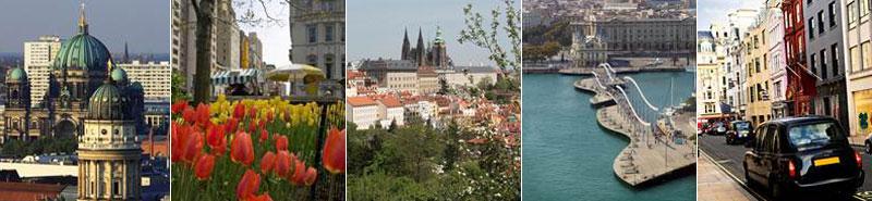 New York, London, Barcelona, Paris, Prag Några av de mest populära destinationerna för påskresor.