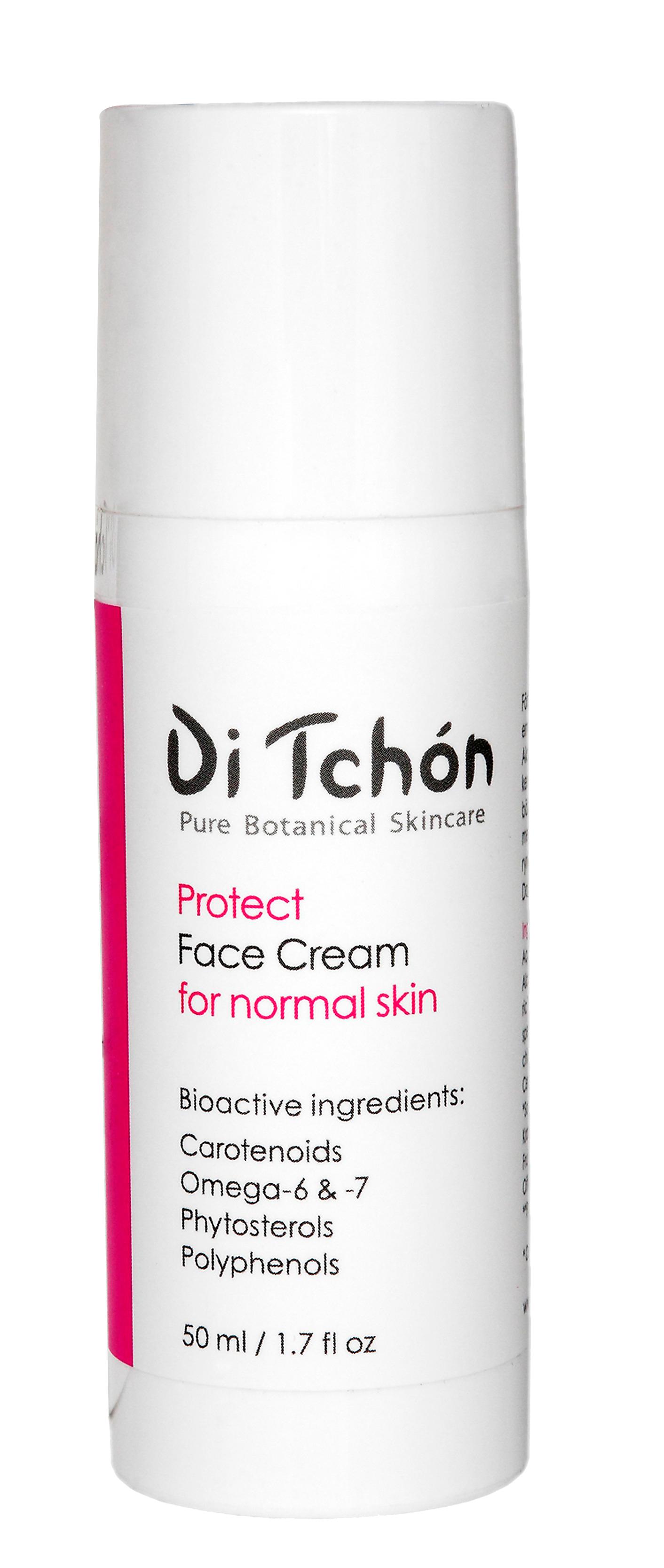 Skyddsdräkt Svenska Di Tchón använder rosmarin i alla sina produkter. Den skyddar oljorna från att härskna, och fungerar som en antioxidant i huden. “Protect face cream” förbättrar hudens försvar mot UV-ljus och föroreningar. 
Di Tchón, “Protect face cream”, 435 kronor, 50 ml, Ditchon.se.