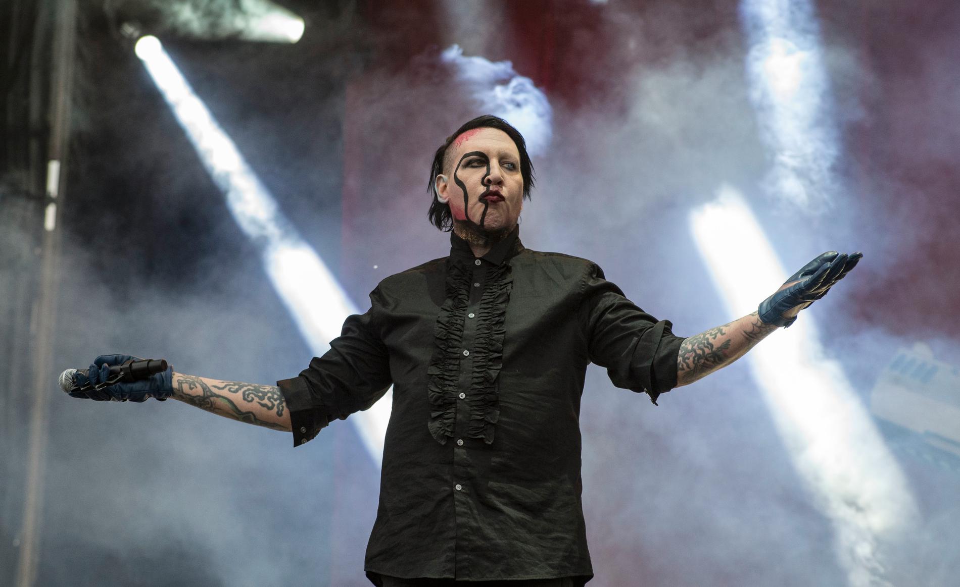 Marilyn Manson är klar för tv-serien "Pestens tid". Arkivbild.