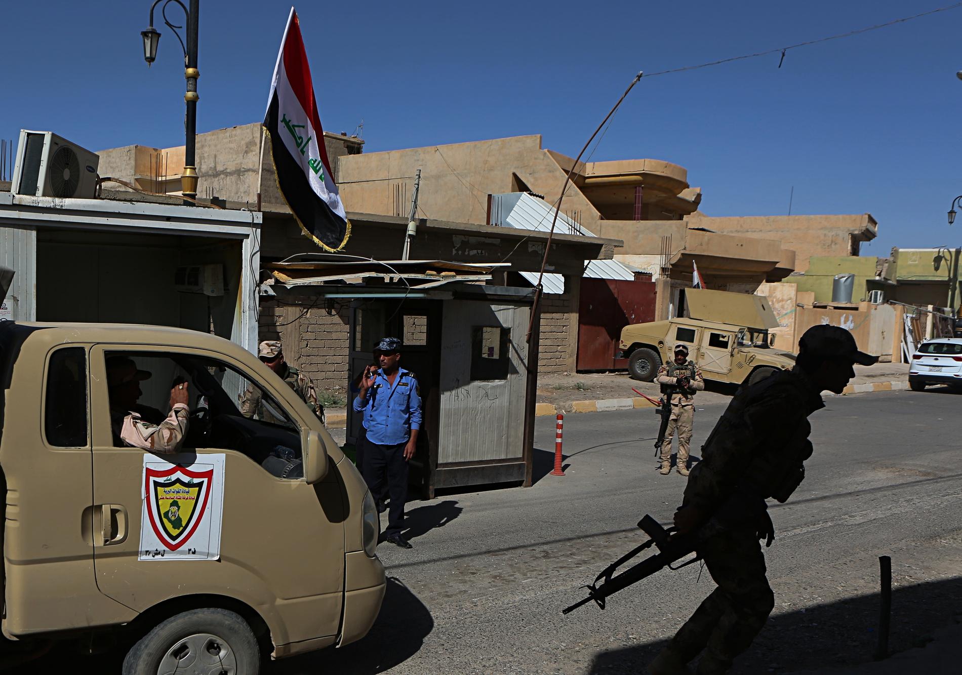Irakiska säkerhetsstyrkor. Bilden har ingen koppling till artikeln. Arkivbild.