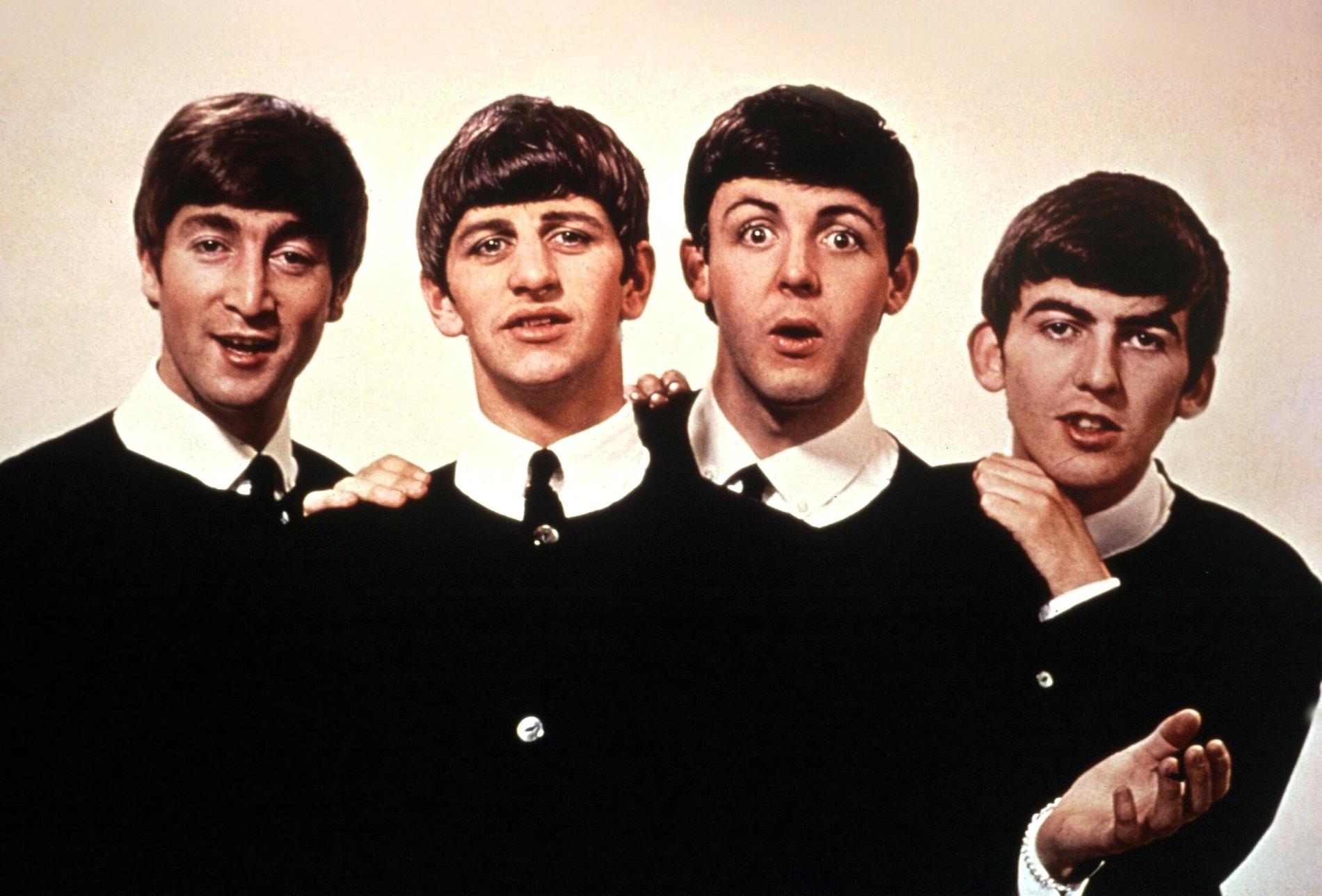 Beatles: John Lennon, Ringo Starr, Paul McCartney och George Harrisson. Arkivbild.