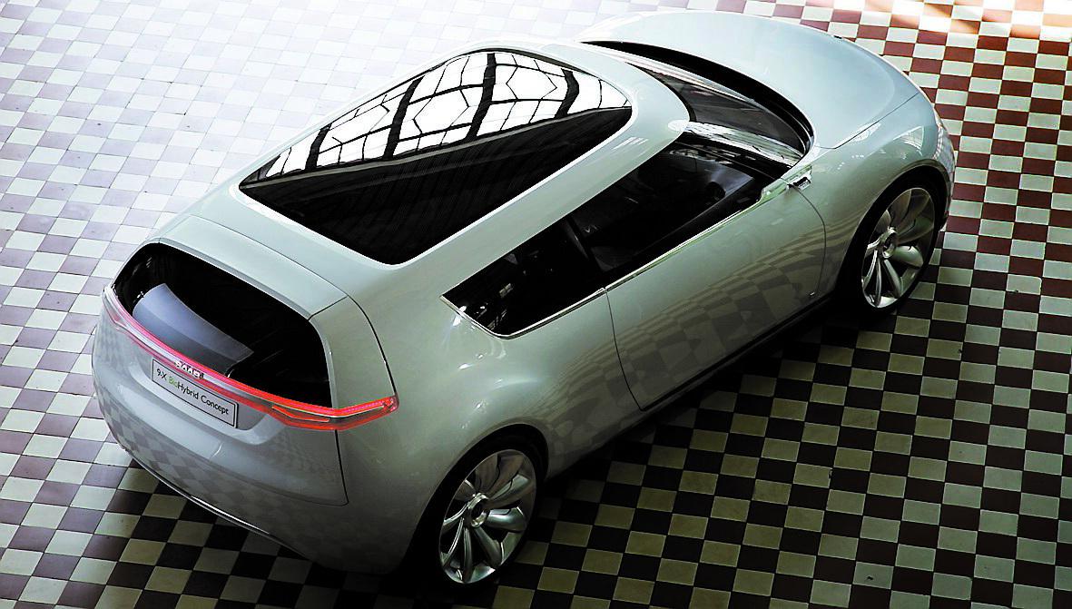 framtidsbil Saabs konceptbil 9-X BioHybrid ger en fingervisning om hur nya Saab 9-3 kommer att se ut.
