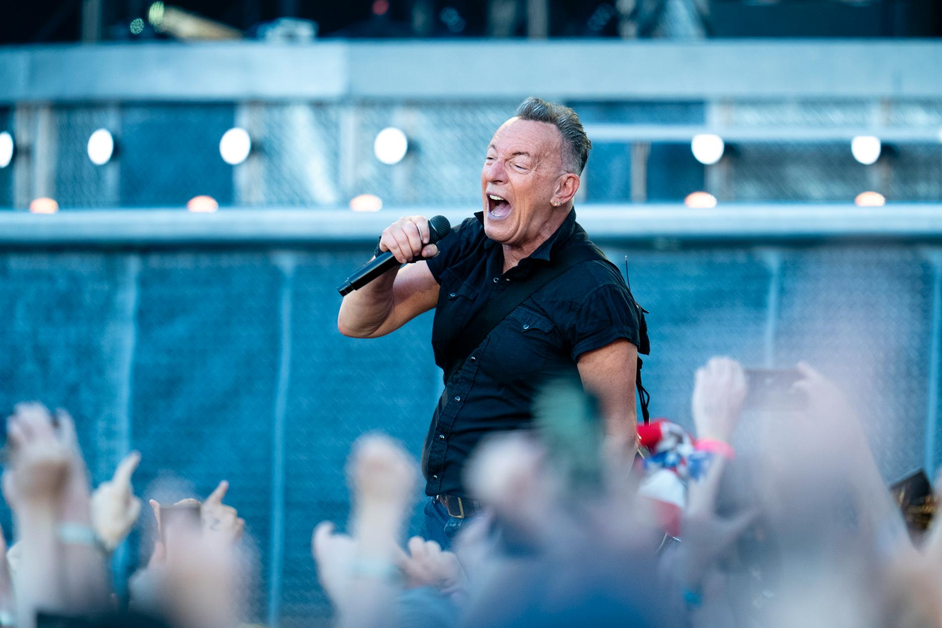 Bruce Springsteen under en av sina konserter i Göteborg tidigare i sommar. 