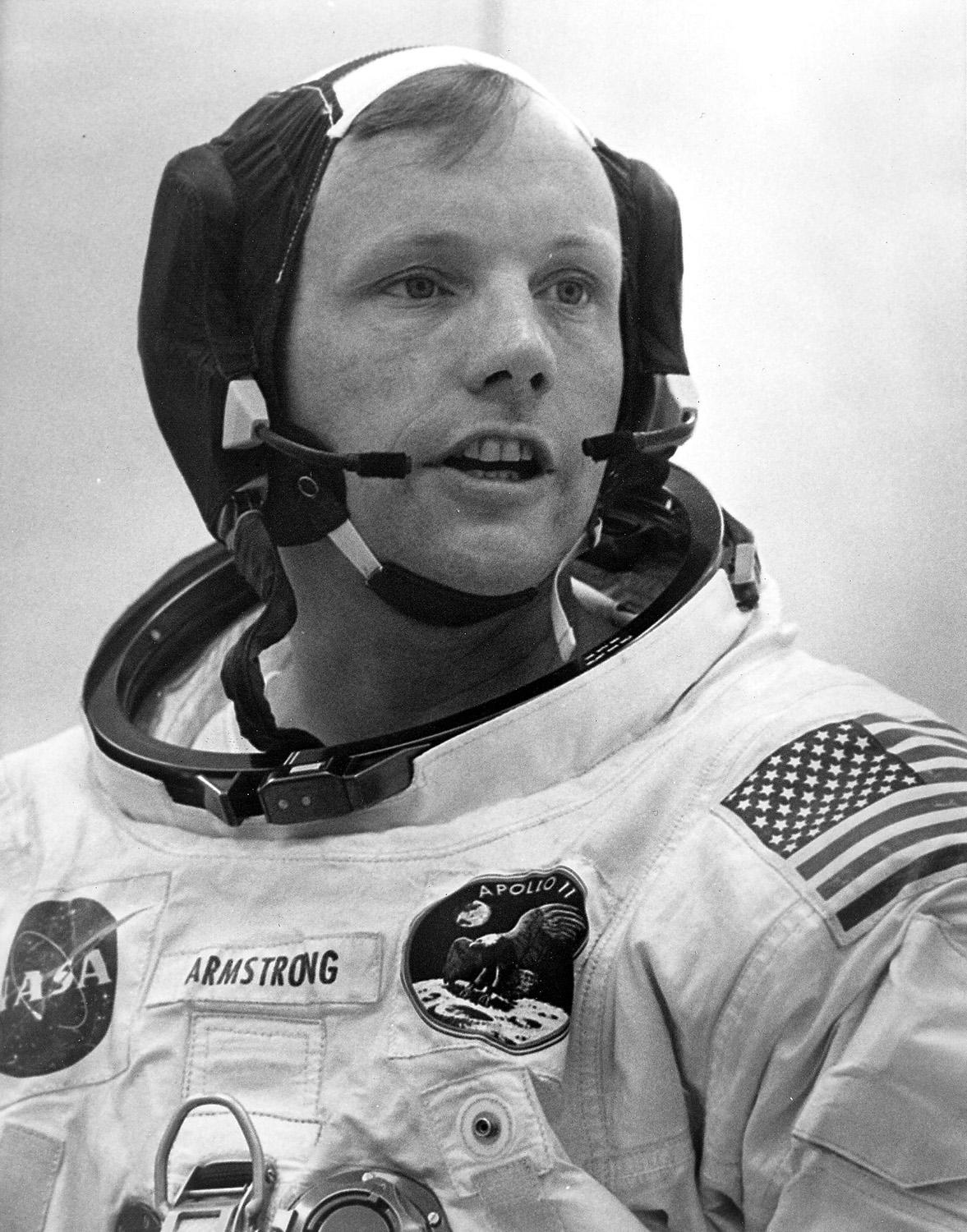Astronauten Neil Armstrong var förste människan på månen 1969.