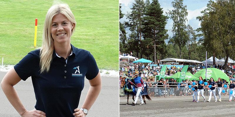 Travbanechefen Johanna Karlin ser fram emot helgens stora evenemang i Årjäng. 