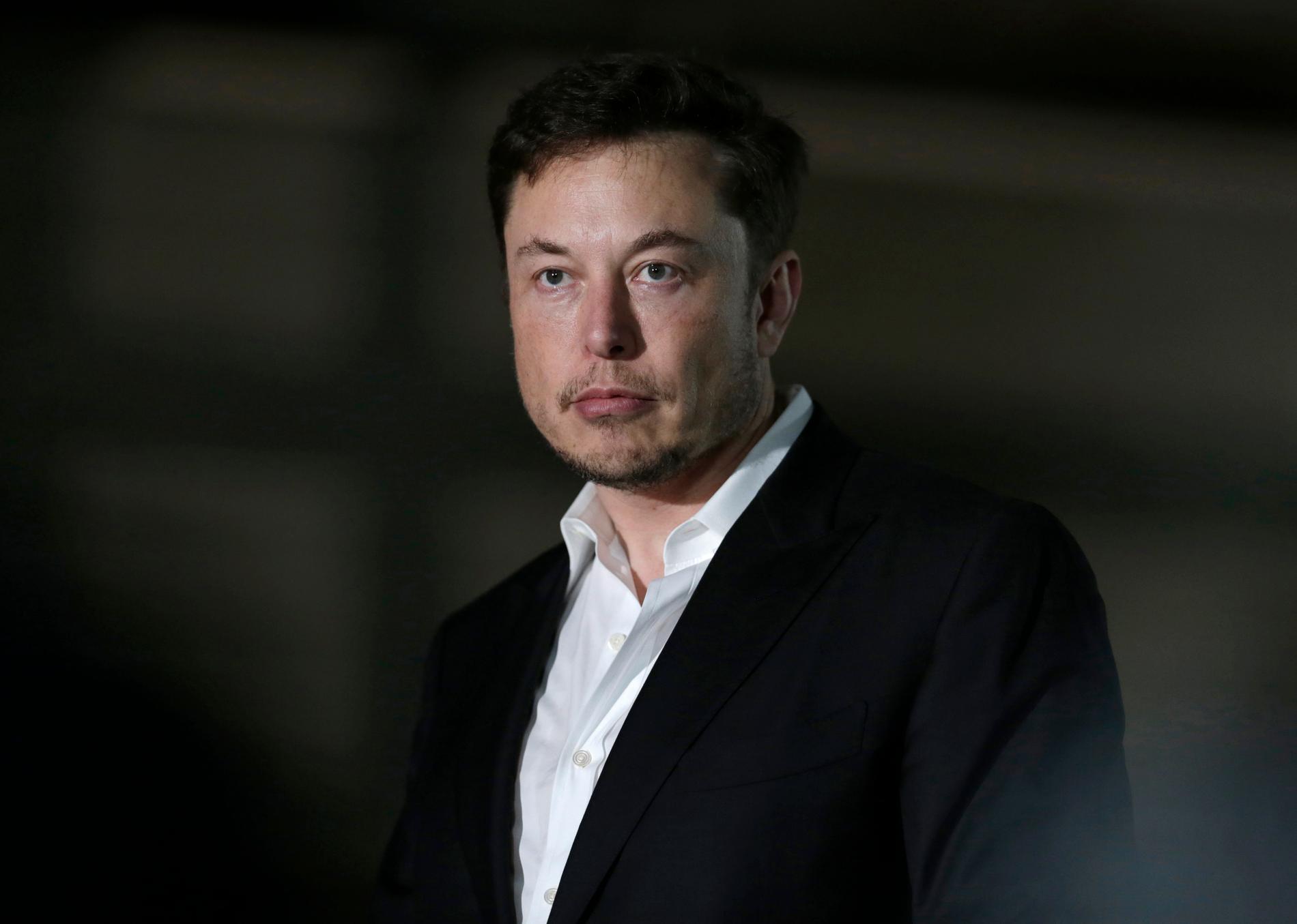 Teslagrundaren Elon Musk. Arkivbild.