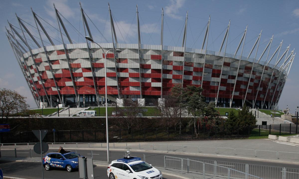 Nationalstadion i Warszawa.