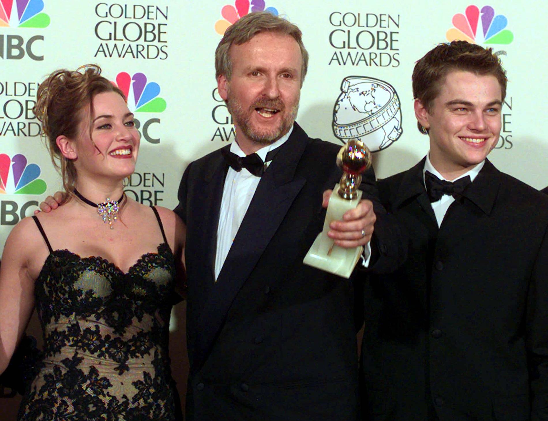 Kate Winslet, James Cameron och Leonardo DiCaprio.