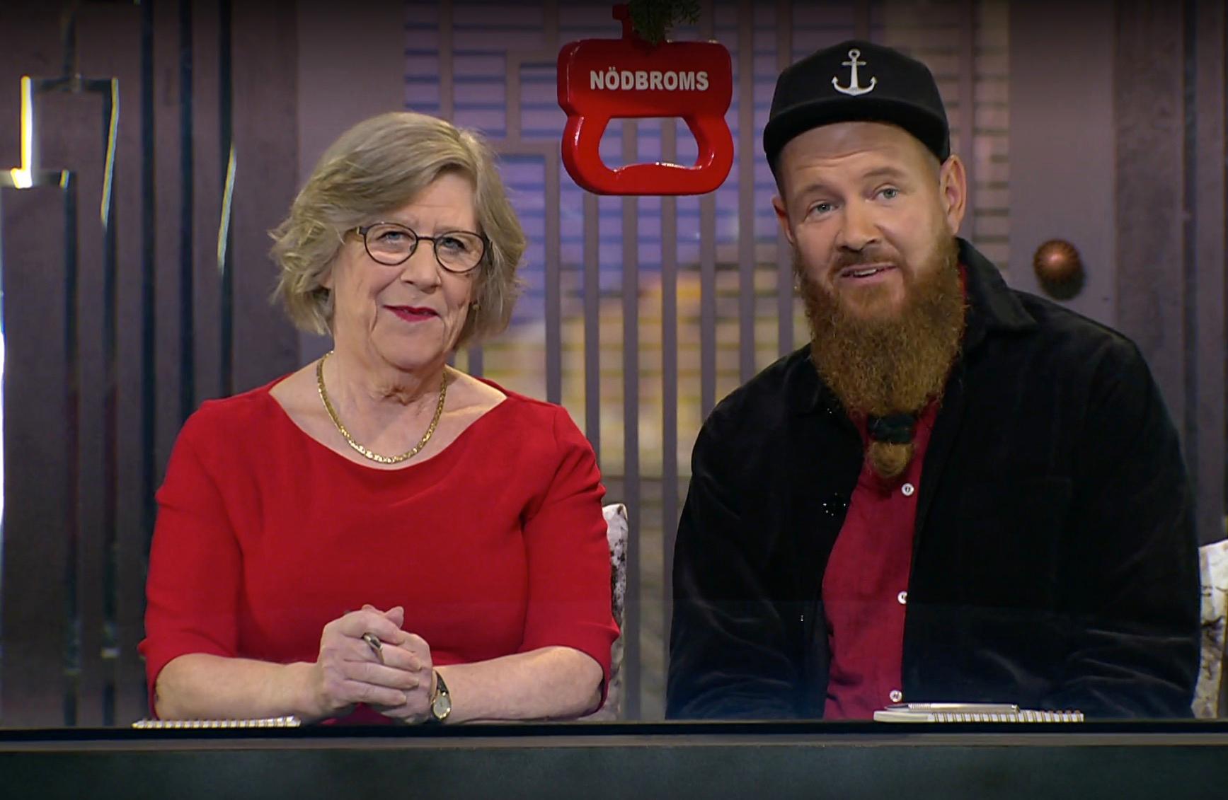 Agnes Wold och Christer Lundberg i ”På spåret”.