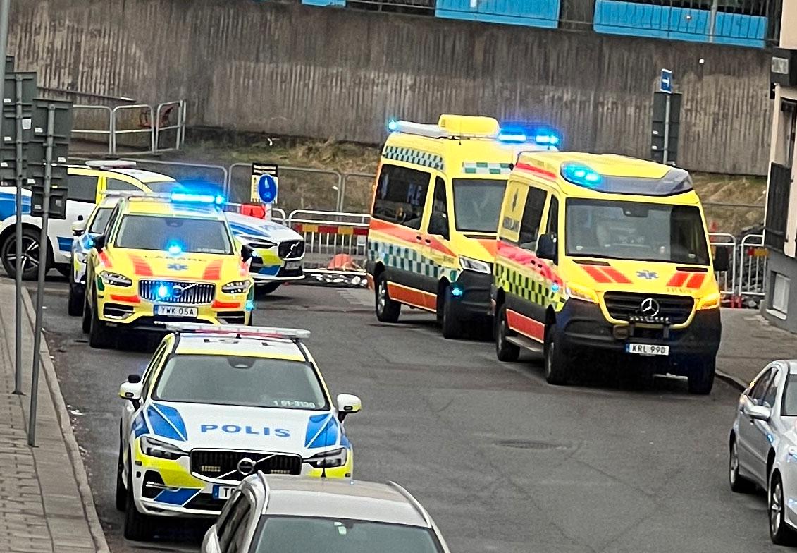 Flera patruller på plats i Göteborg.