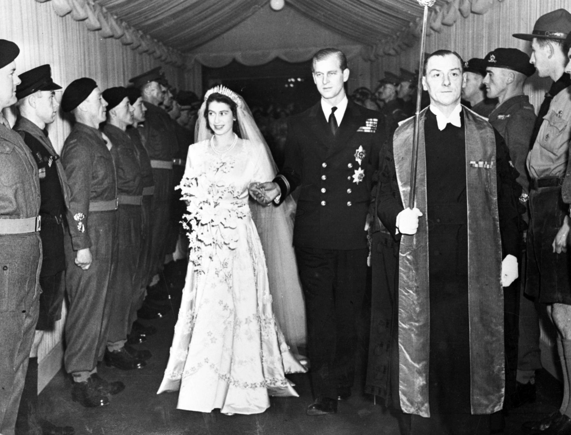 Prins Philip och drottning Elizabeth gifte sig 1947. 